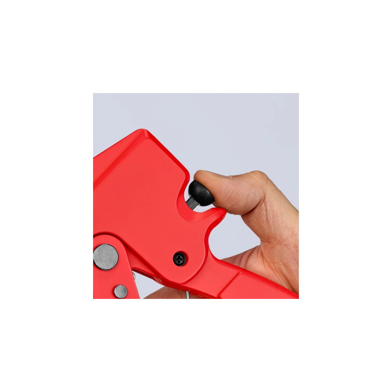 KNIPEX Rohrschneider 94 10 185(rot, für Kunststoffrohre)