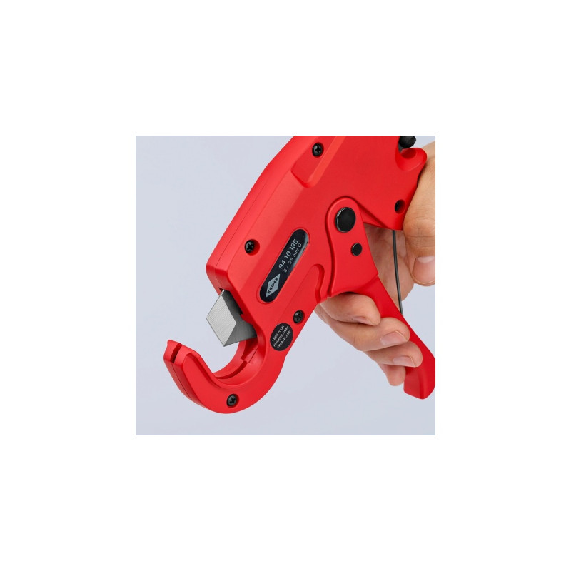 KNIPEX Rohrschneider 94 10 185(rot, für Kunststoffrohre)