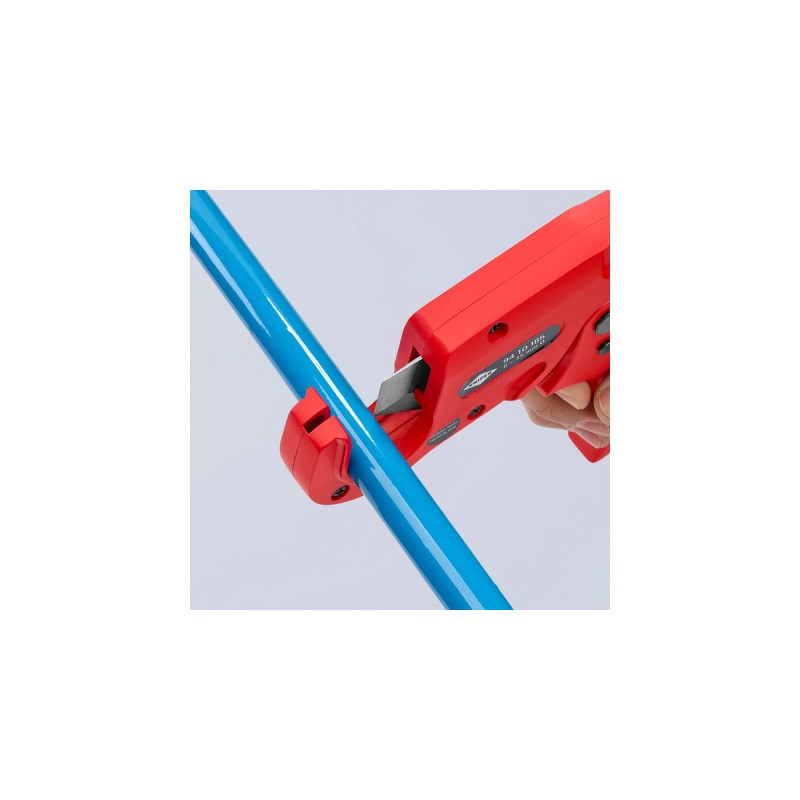 KNIPEX Rohrschneider 94 10 185(rot, für Kunststoffrohre)