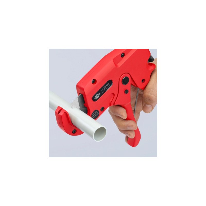 KNIPEX Rohrschneider 94 10 185(rot, für Kunststoffrohre)