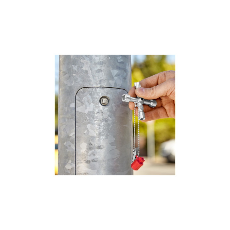 KNIPEX Schaltschrank-Schlüssel 00 11 03, Steckschlüssel(für gängige Schränke und Absperrsysteme)