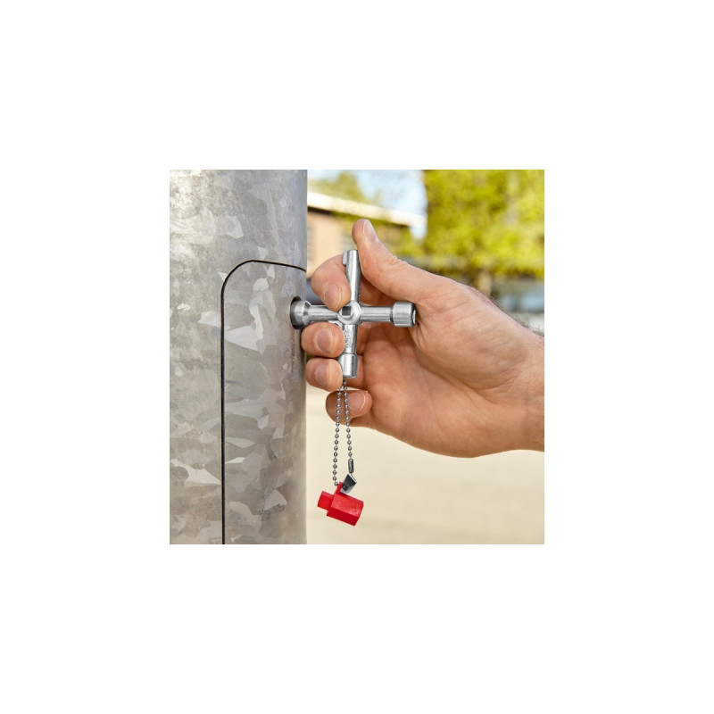 KNIPEX Schaltschrank-Schlüssel 00 11 03, Steckschlüssel(für gängige Schränke und Absperrsysteme)