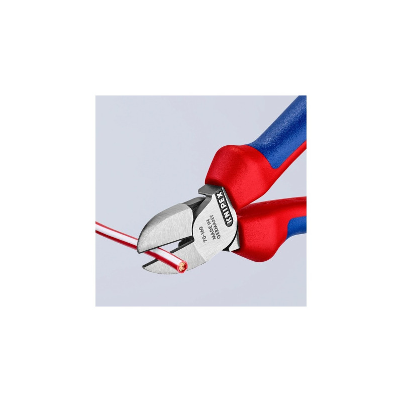 KNIPEX Seitenschneider 70 02 160, Schneid-Zange(20 % höhere Schnittkraft als das Vorgängermodell)