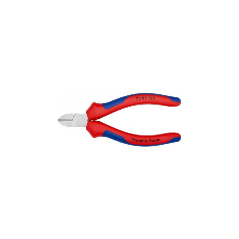 KNIPEX Seitenschneider 70 05 125, Schneid-Zange(rot/blau, Länge 125mm)