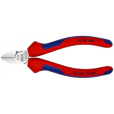 KNIPEX Seitenschneider 70 05 140, Schneid-Zange(rot/blau, Länge 140mm)