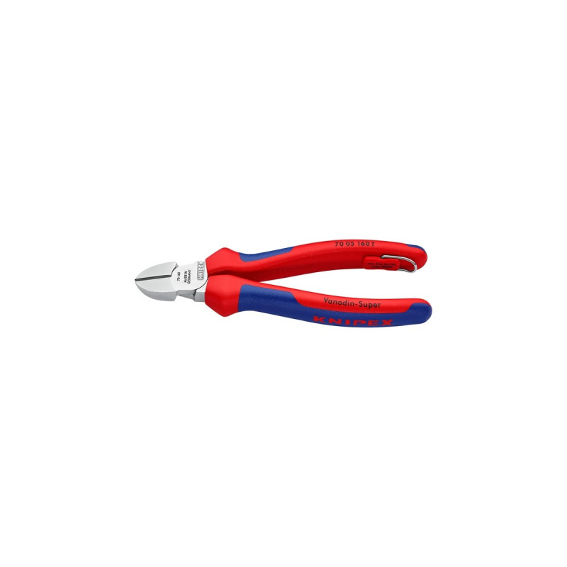 KNIPEX Seitenschneider 70 05 160, Schneid-Zange(rot/blau, Länge 160mm)