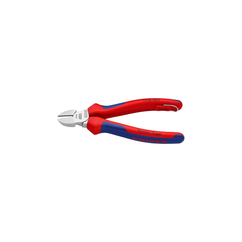 KNIPEX Seitenschneider 70 05 160, Schneid-Zange(rot/blau, Länge 160mm)