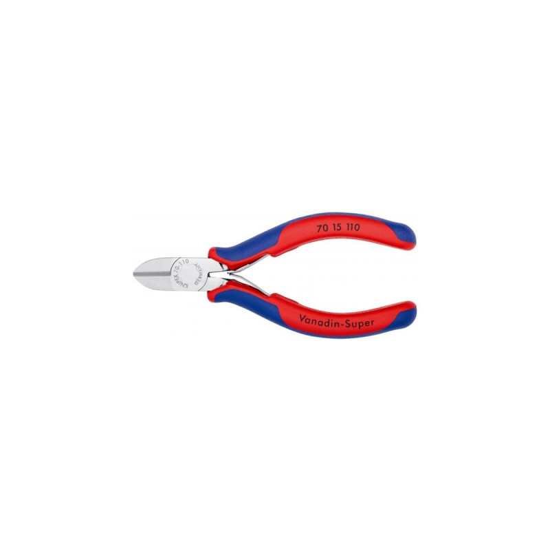 KNIPEX Seitenschneider 70 15 110, Schneid-Zange(rot/blau, Länge 110mm)