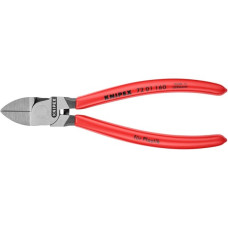 KNIPEX Seitenschneider 72 01 160, für Kunststoff, Schneid-Zange(rot, Länge 160mm)