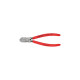 KNIPEX Seitenschneider 72 11 160, für Kunststoff, Schneid-Zange(rot, Länge 160mm)