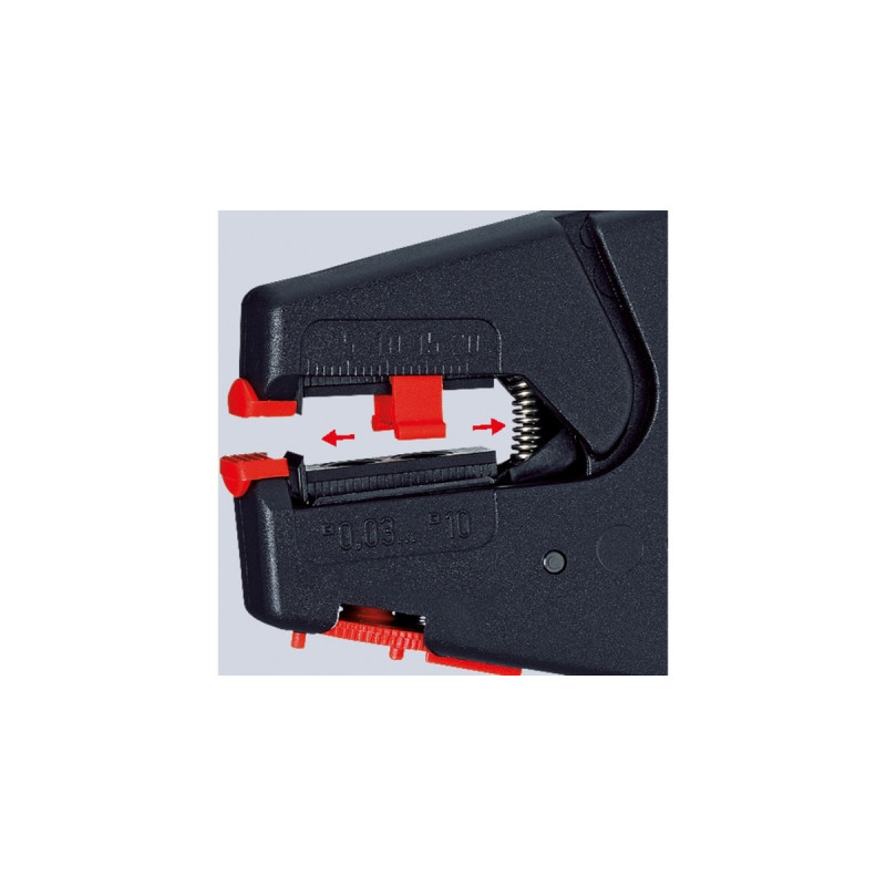KNIPEX Selbsteinstellende Abisolier-Zange 12 40 200(integrierter Drahtschneider)