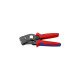 KNIPEX Selbsteinstellende Crimpzange 97 53 08(rot/blau, für Ader-Endhülsen, Fronteinführung)
