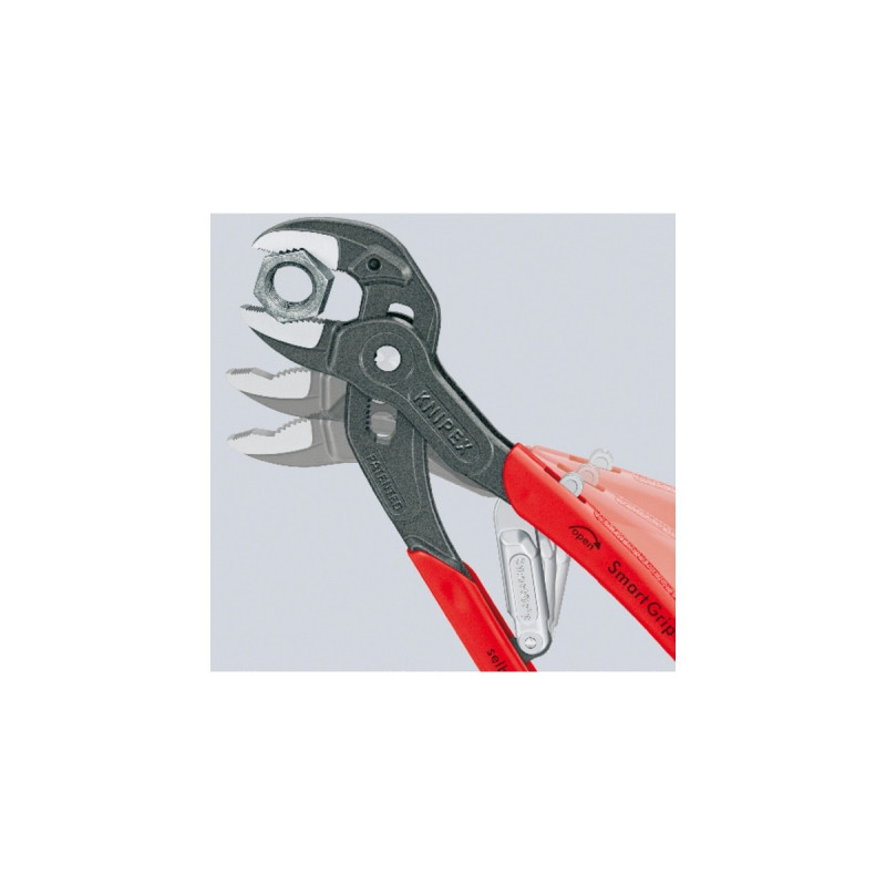 KNIPEX SmartGrip 85 01 250 , Rohr- / Wasserpumpen-Zange(gezahnte Griffflächen)