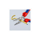 KNIPEX Spitz-Kombizange 0825145(rot/blau)