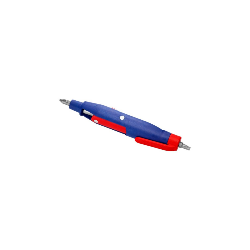 KNIPEX Stift-Schaltschrankschlüssel 00 11 07, Steckschlüssel(blau/rot, Länge 145 mm)