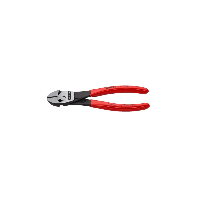 KNIPEX TwinForce Hochleistungs-Seitenschneider, Schneid-Zange(rot, 7371180)