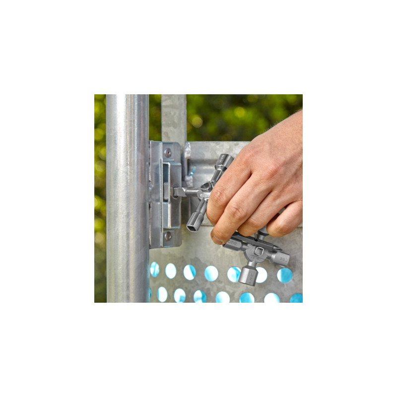 KNIPEX TwinKey 00 11 01, Steckschlüssel(für gängige Schränke und Absperrsysteme)