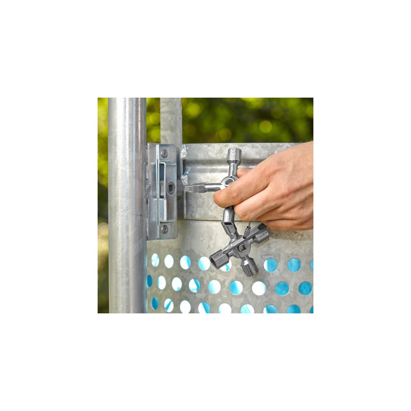 KNIPEX TwinKey 00 11 01, Steckschlüssel(für gängige Schränke und Absperrsysteme)