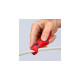 KNIPEX Universal-Abisolier-/ Abmantelungswerkzeug 16 85 125 SB(rot/blau, für Rund- und Feuchtraumkabel)