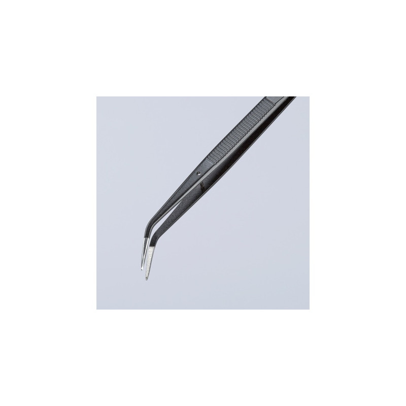 KNIPEX Universalpinzette 92 34 37, geriffelt, Greifzange(schwarz, Länge 155mm)