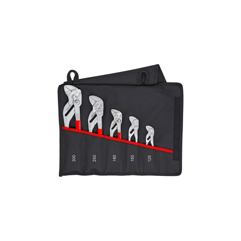 KNIPEX Zangenschlüssel-Set 00 19 55 S4, Zangen-Set(rot, 5-teilig)