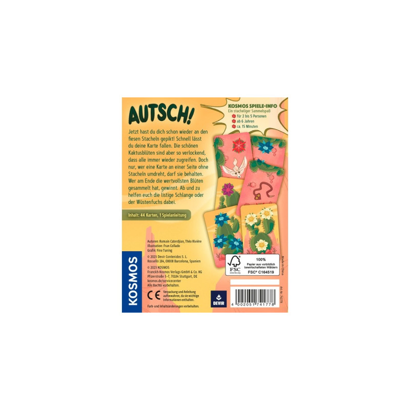 KOSMOS Autsch!, Kartenspiel