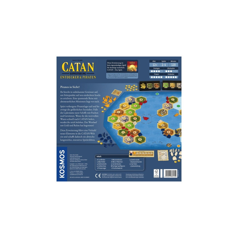 KOSMOS CATAN - Entdecker & Piraten, Brettspiel(Erweiterung)