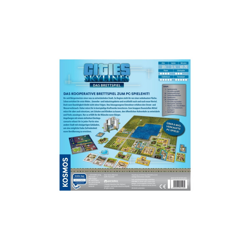 KOSMOS Cities Skylines, Brettspiel