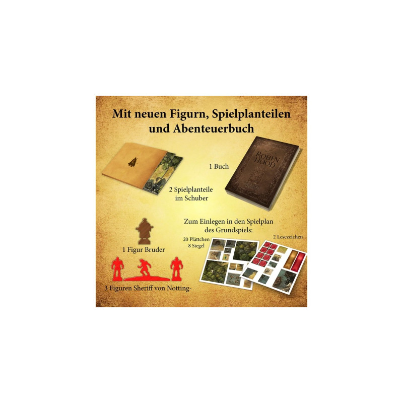 KOSMOS Die Abenteuer des Robin Hood - Bruder Tuck in Gefahr, Brettspiel(Erweiterung)