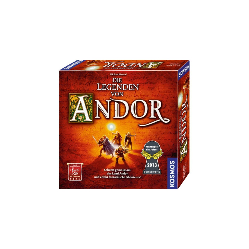KOSMOS Die Legenden von Andor, Brettspiel(Kennerspiel des Jahres 2013)