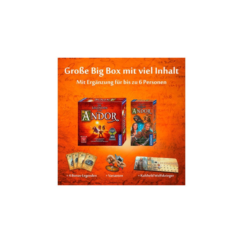 KOSMOS Die Legenden von Andor - Big Box, Brettspiel