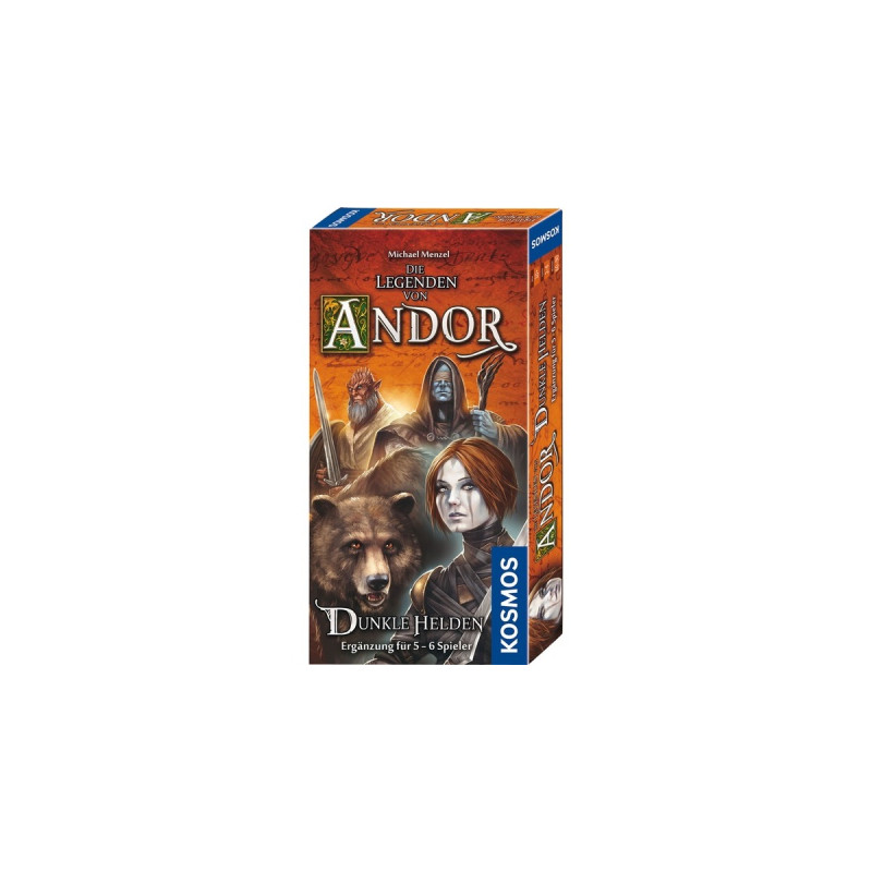KOSMOS Die Legenden von Andor - Dunkle Helden, Brettspiel(Erweiterung für 5 - 6 Spieler)