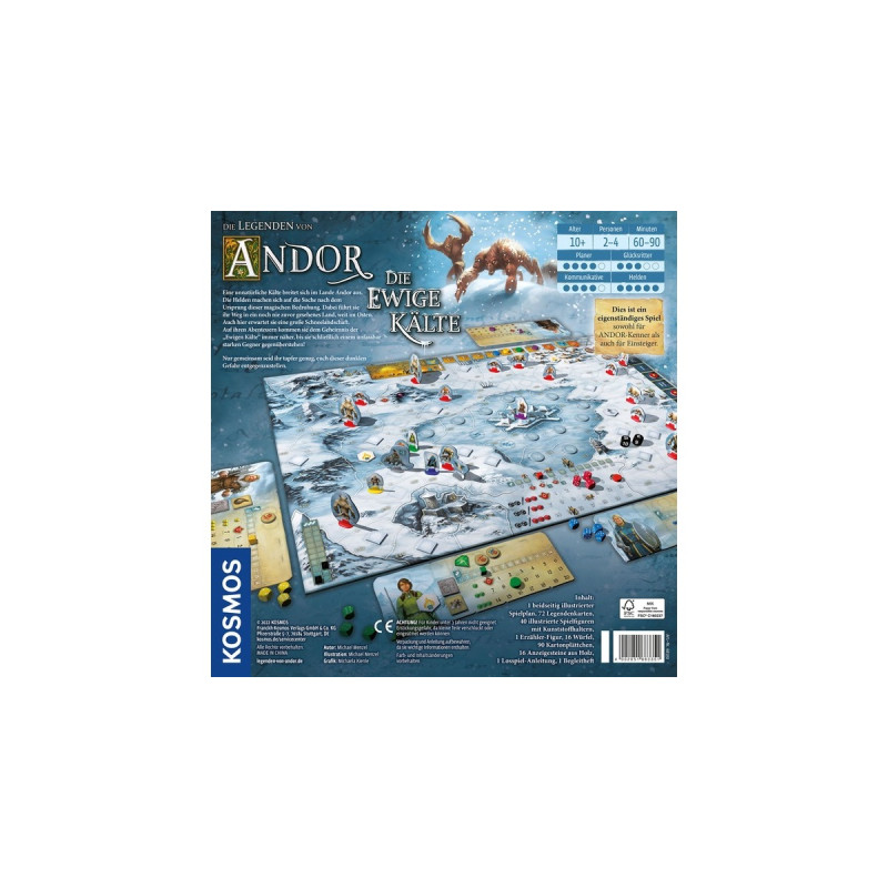 KOSMOS Die Legenden von Andor -Die ewige Kälte, Brettspiel