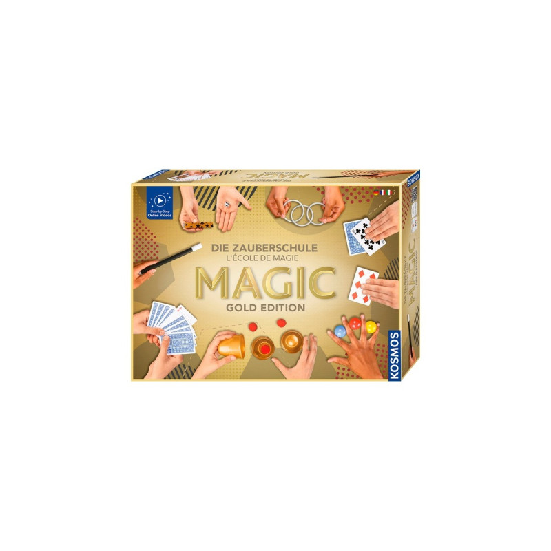 KOSMOS Die Zauberschule Magic Gold Editiion, Zauberkasten(überarbeitete Version 2023)