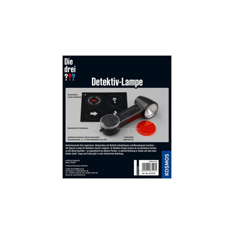 KOSMOS Die drei ??? Detektiv-Lampe, Detektiv-Sets