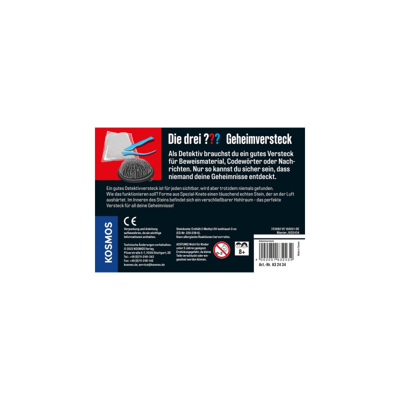 KOSMOS Die drei ??? Geheimversteck, Detektiv-Sets(Metalldose)