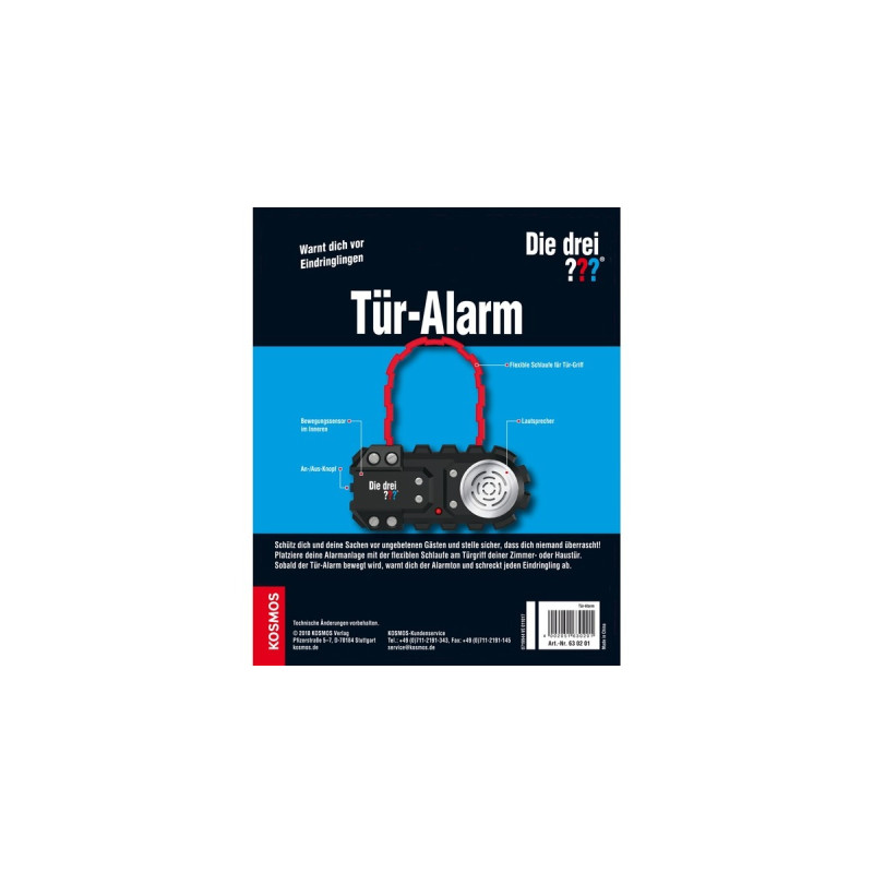 KOSMOS Die drei ??? Tür-Alarm, Detektiv-Sets(Warnt dich vor Eindringlingen)
