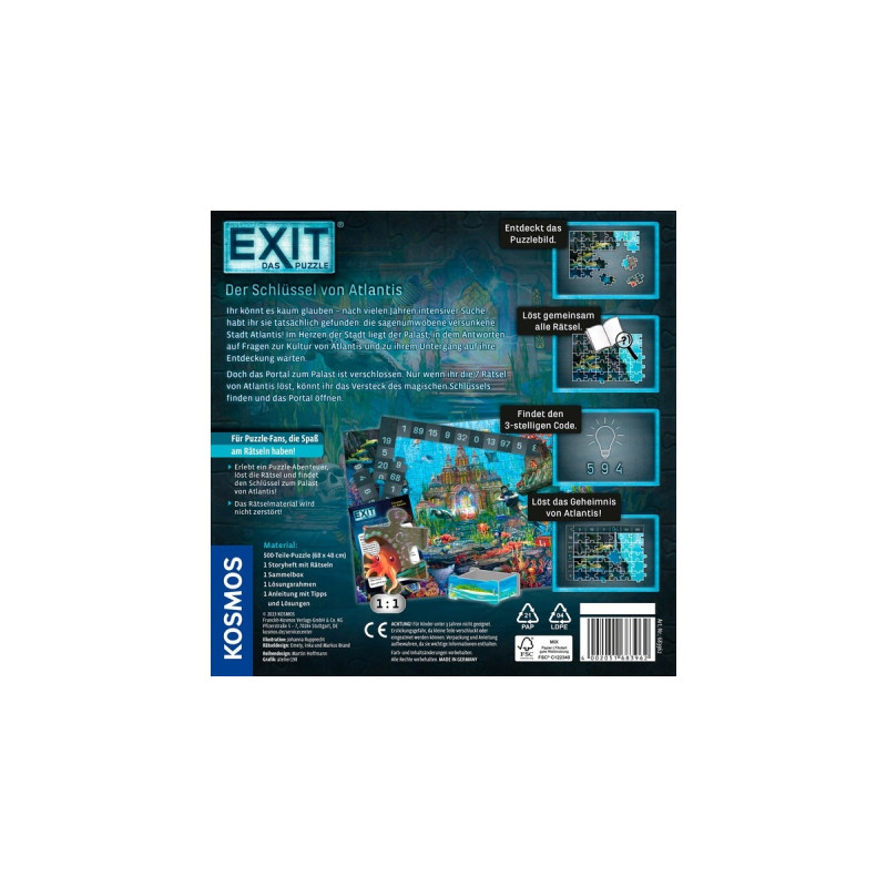 KOSMOS EXIT - Das Puzzle: Der Schlüssel von Atlantis(500 Teile)
