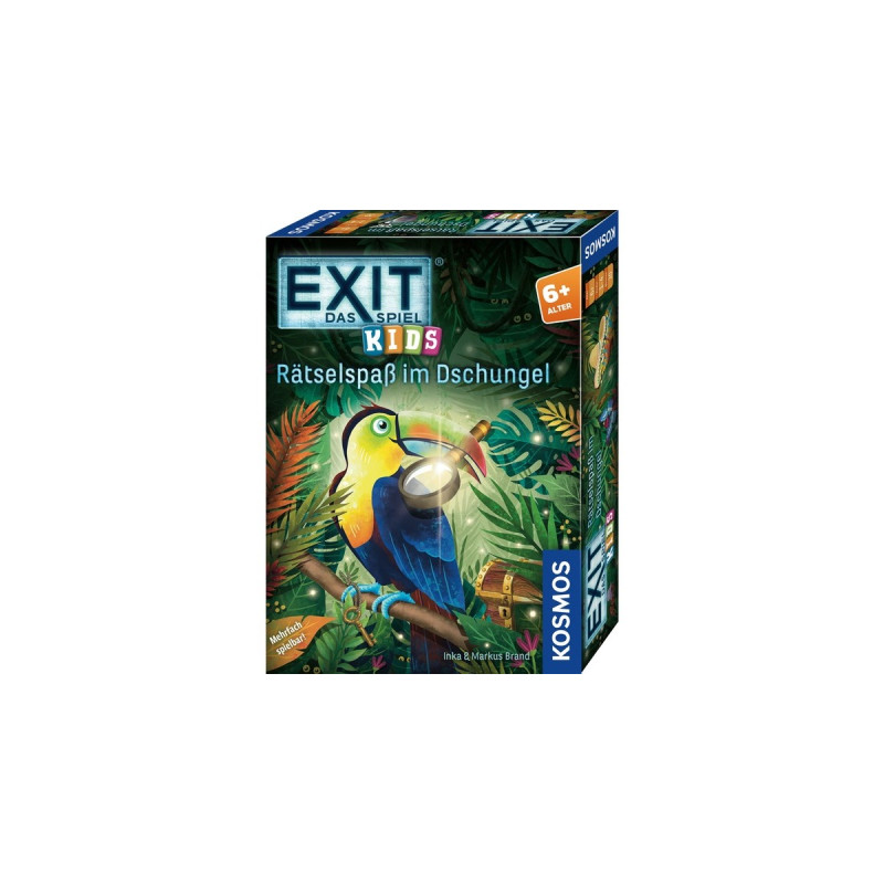 KOSMOS EXIT - Das Spiel Kids: Rätselspaß im Dschungel, Partyspiel