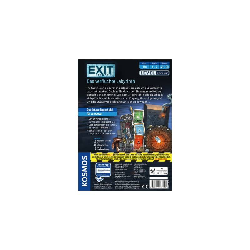 KOSMOS EXIT - Das verfluchte Labyrinth, Partyspiel