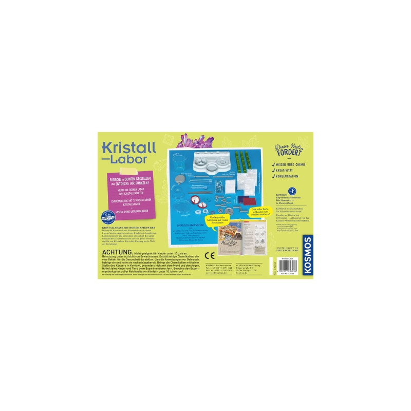 KOSMOS Kristall-Labor, Experimentierkasten