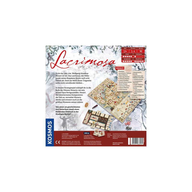 KOSMOS Lacrimosa, Brettspiel