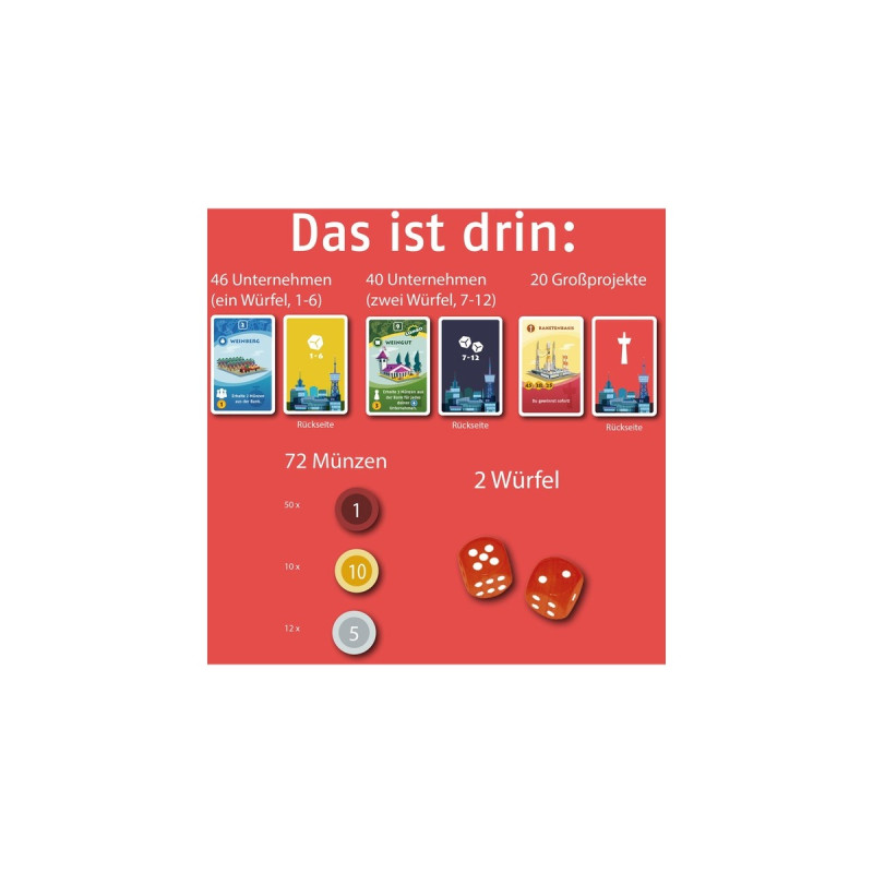 KOSMOS Machi Koro - Die neue Stadt, Kartenspiel