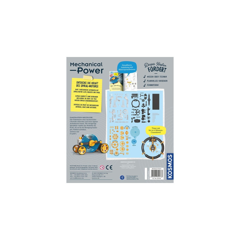 KOSMOS Mechanical Power, Experimentierkasten(Faszinierende Modelle mit Spiral-Motor)