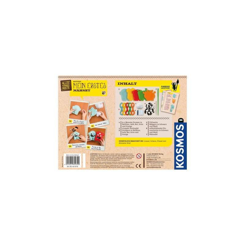KOSMOS Mein erstes Nähset, Basteln