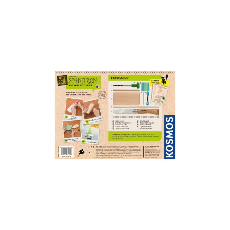 KOSMOS Schnitzen Komplett-Set, Basteln