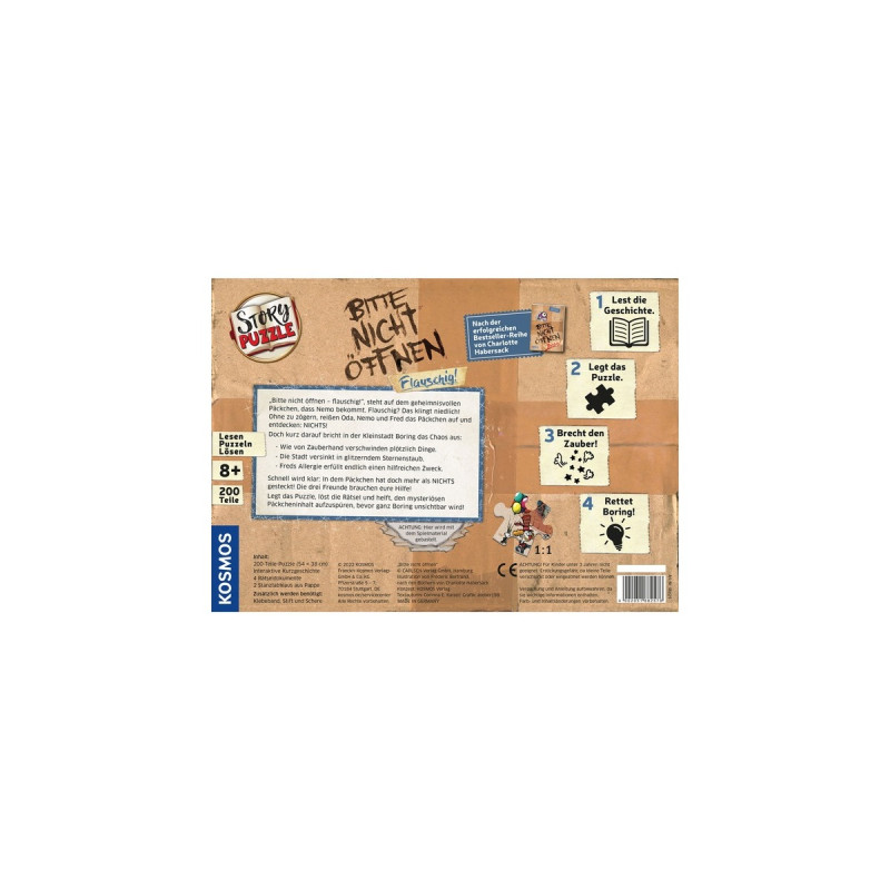 KOSMOS Storypuzzle - Bitte nicht öffnen - Flauschig!