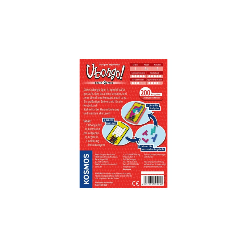 KOSMOS Ubongo - Brain Games, Geschicklichkeitsspiel
