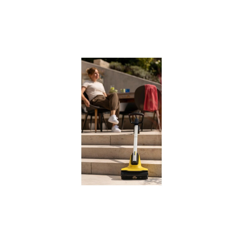 Kärcher Akku-Terrassenreiniger PCL 3-18 Battery Set, Hartbodenreiniger(gelb/schwarz, Li-Ionen Akku 2,5Ah)