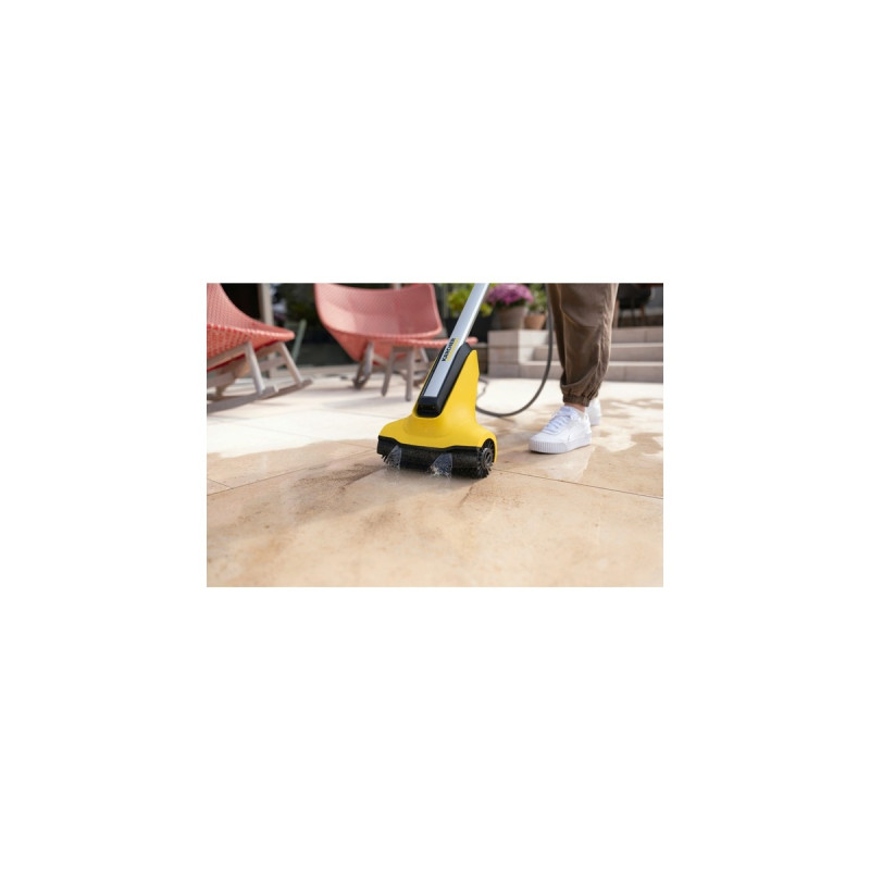 Kärcher Akku-Terrassenreiniger PCL 3-18 Battery Set, Hartbodenreiniger(gelb/schwarz, Li-Ionen Akku 2,5Ah)